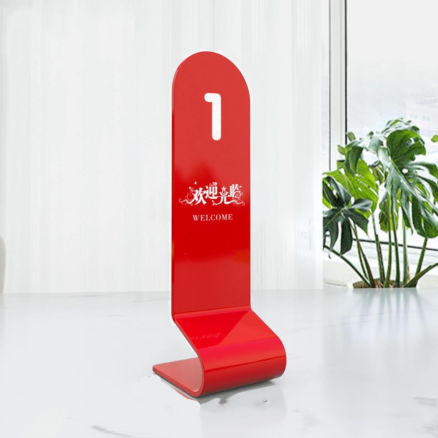 なー テーブル番号、積み重ね可能なアクリル製テーブル番号席札、軽量で防水